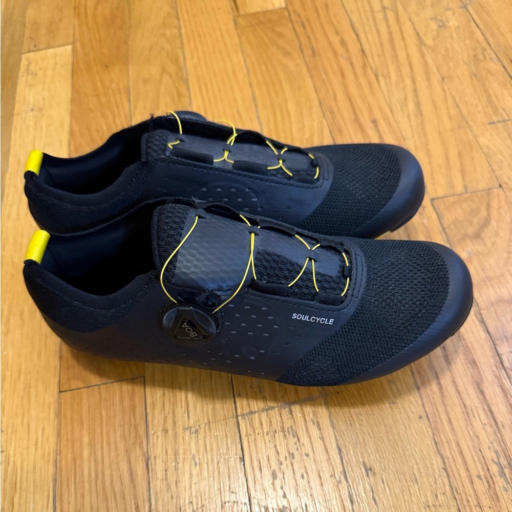 SoulCycle Black and Yellow Athletic Shoes